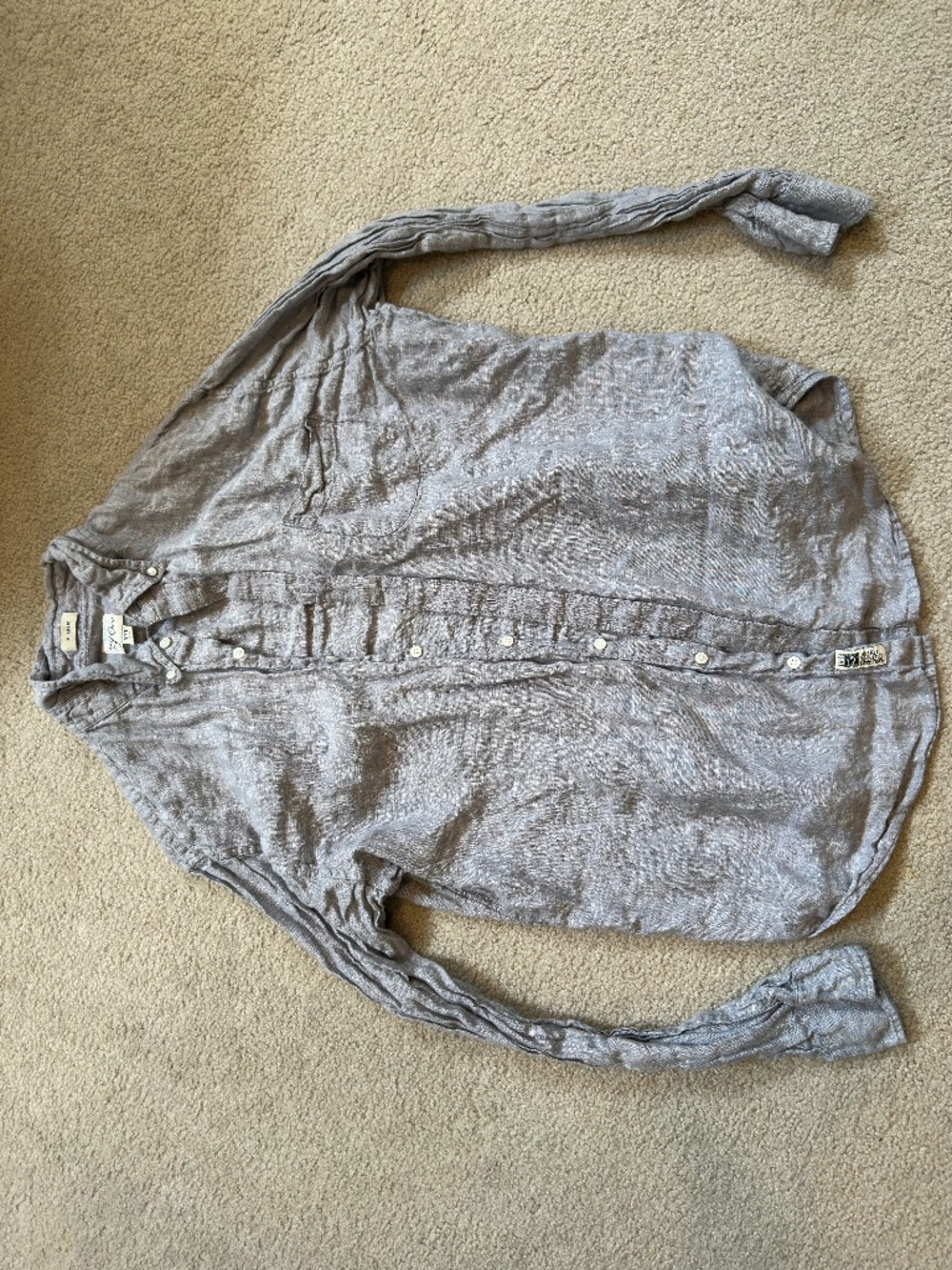 J. Crew Baird McNutt Irish linen shirt